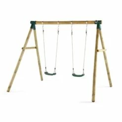 Plum Marmoset Wooden Swing Set