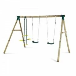 Plum Colobus Wooden Swing Set