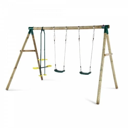 Plum Colobus Wooden Swing Set