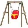 Plum Wooden Baby Swing Set