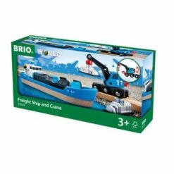 BRIO Container & Crane Wagon 4 Pieces