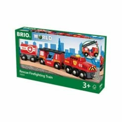 BRIO Vehicle Rescue Firefighting Train 4 Pieces