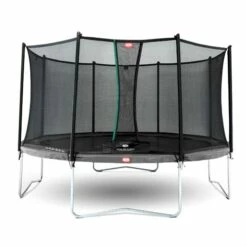 Berg Favorit Grey Trampoline With Safety Net Comfort 330 CM Diameter Large 10FT