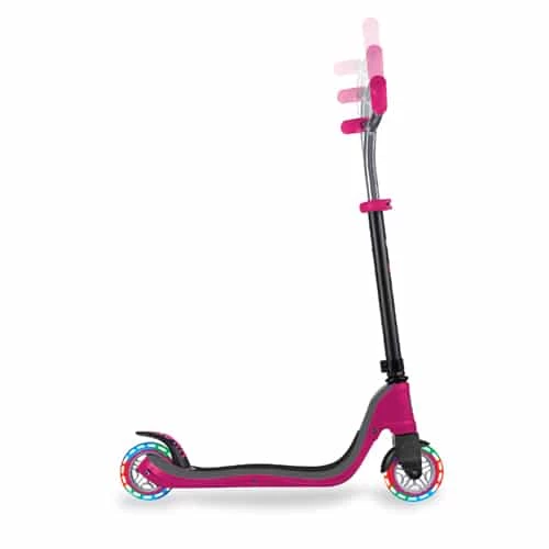 Globber Flow 125 Light Up Scooter Ruby Grey - Image 2