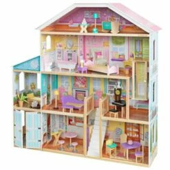 KidKraft Grand View Mansion Dollhouse With EZ Kraft Assembly
