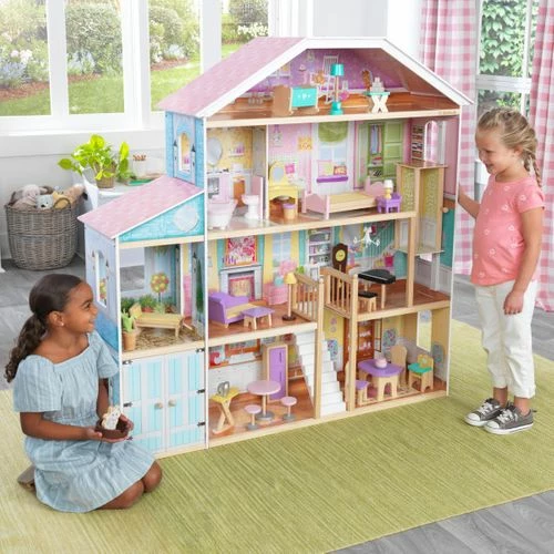 KidKraft Grand View Mansion Dollhouse With EZ Kraft Assembly - Image 3
