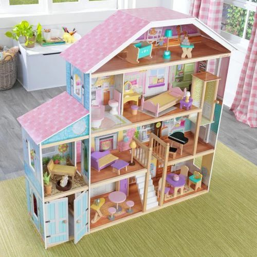 KidKraft Grand View Mansion Dollhouse With EZ Kraft Assembly - Image 4