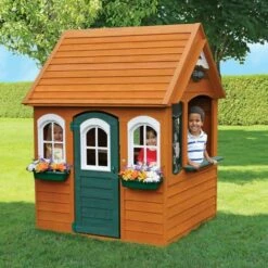 KidKraft Bancroft Wooden Cubby Playhouse