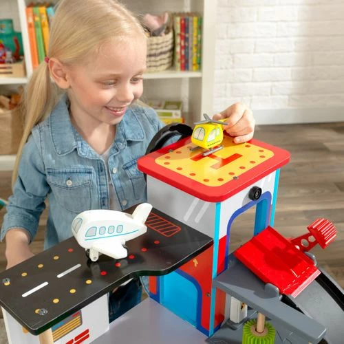 KidKraft Freeway Frenzy Raceway Set And Table With EZ Kraft Assembly - Image 5