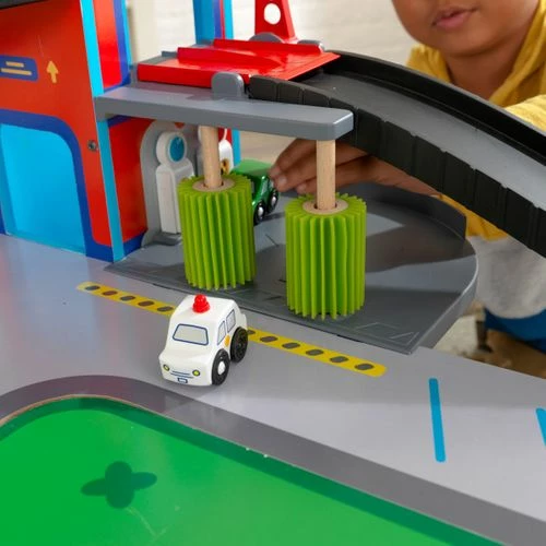 KidKraft Freeway Frenzy Raceway Set And Table With EZ Kraft Assembly - Image 8