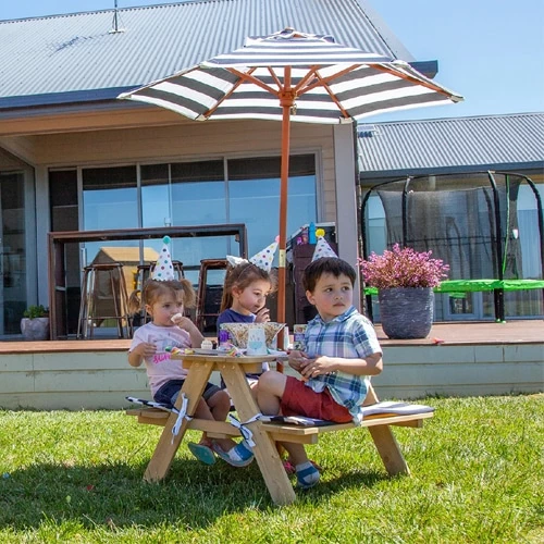 Lifespan Kids Sunset Picnic Table With Umbrella - Image 4