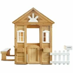 Lifespan Kids Teddy Cubby House V2 In Natural Timber
