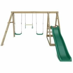 Lifespan Kids Winston 3 Station Timber Swing Set With Slide