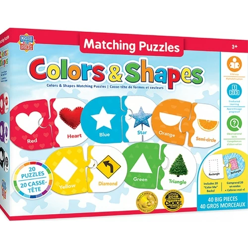 Masterpieces Puzzle Educational Matching Puzzle Colors And Shape - Image 2