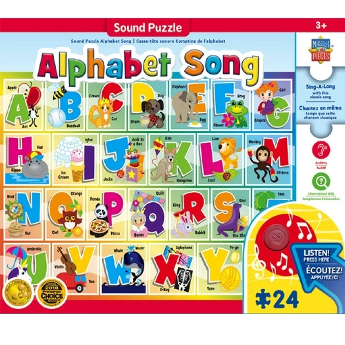 Masterpieces Puzzle Educational Sing-a-Long Alphabet Puzzle 24 Pieces - Image 2