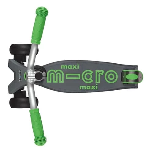 Micro Maxi Deluxe Pro Scooter Grey And Green - Image 4