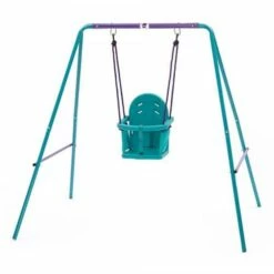 Plum 2-In-1 Baby Swing Set Purple/Teal