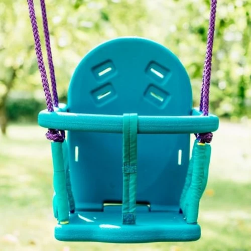 Plum 2-In-1 Baby Swing Set Purple/Teal - Image 3