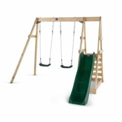 Plum Tamarin Wooden Swing Set With Slide