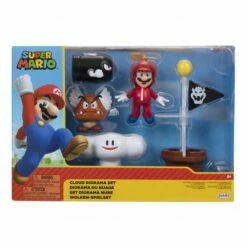 Super Mario 2.5 Inch Cloud Diorama Set World Of Nintendo