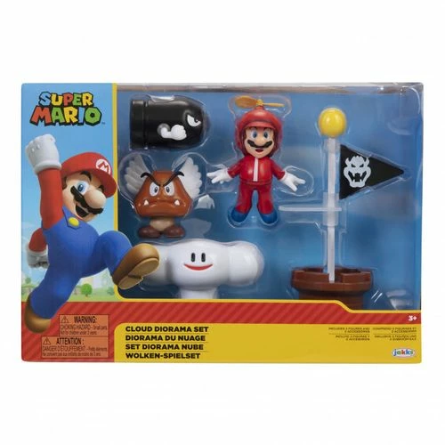 Super Mario 2.5 Inch Cloud Diorama Set World Of Nintendo