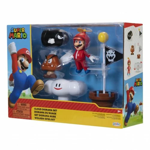 Super Mario 2.5 Inch Cloud Diorama Set World Of Nintendo - Image 2