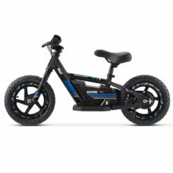 Zippi Rippa 12″ Kids Balance Electric Bike Black With Blue Sticker Set